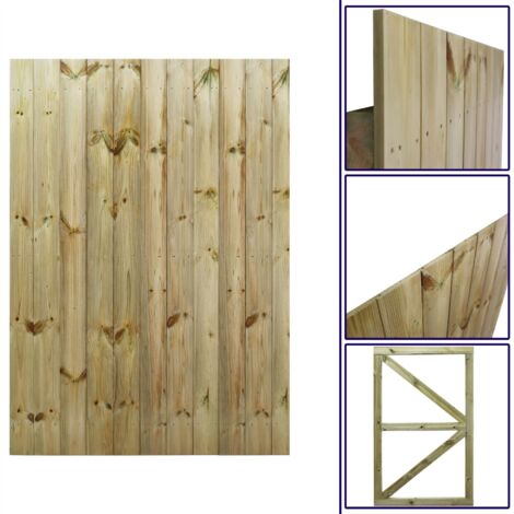 Premier 6ft Tongue & Groove 120cm Wide Fully Framed Flat Top Gate
