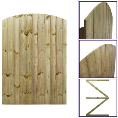 Premier 6ft Tongue & Groove 120cm Wide Semi-Braced Arch Top Gate