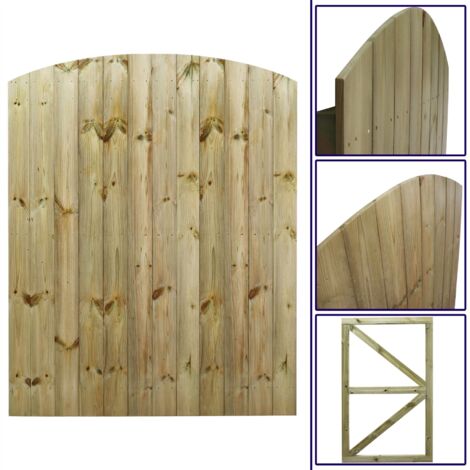 Premier 6ft Tongue & Groove FALSEFully Framed Arch Top Gate