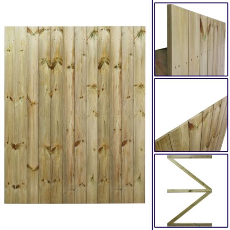 Premier 6ft Tongue & Groove FALSESemi-Braced Flat Top Gate