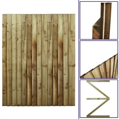 Premier 6ft Feather Edge 135cm Wide Semi-Braced Flat Top Gate