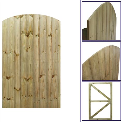 Premier 6ft Tongue & Groove 105cm Wide Fully Framed Arch Top Gate