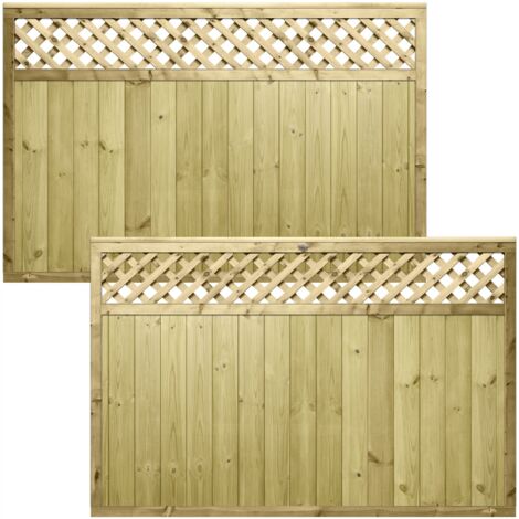 6FTx4FT Premier Diamond Trellis Top PGS URBAN Range Fence Panel (1/5)