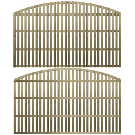 Premier 6ft x 3ft Florence Vertical Slatted Arch Trellis Panel