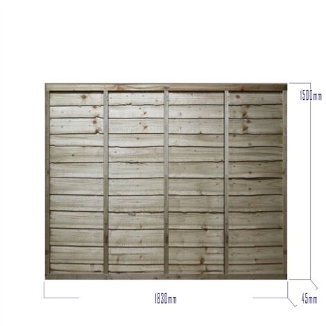 Premier 6ft x 5ft Premier Larch Lap Garden Fence Panel