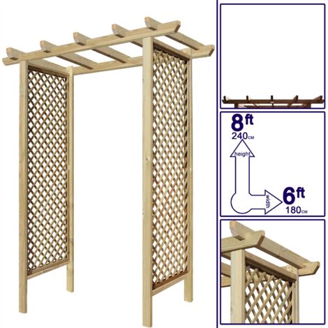 Premier Archway 8ft x 6ft Standard Diamond Trellis Sides