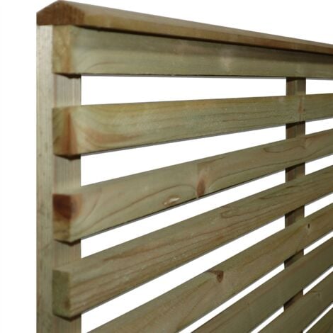 Premier 6x3ft Vogue Modern Horizontal Slatted Trellis Panel
