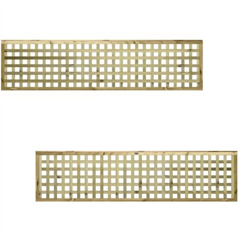 Premier 6ft x 1.5ft URBAN Capped Square Trellis Panel