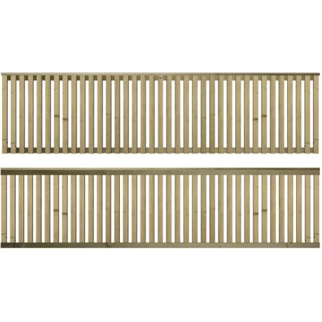 Premier 6ft x 1.5ft Tuscany Vertical Slatted Capped Trellis Panel