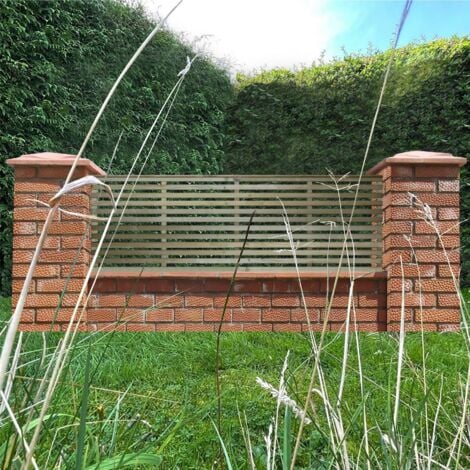 Premier 6ft x 2ft Vogue Horizontal Venetian Slatted Trellis Panel