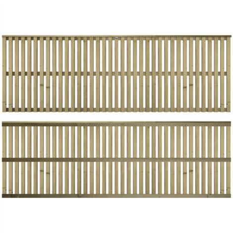 Premier 6ft x 2ft Tuscany Vertical Slatted Capped Trellis Panel