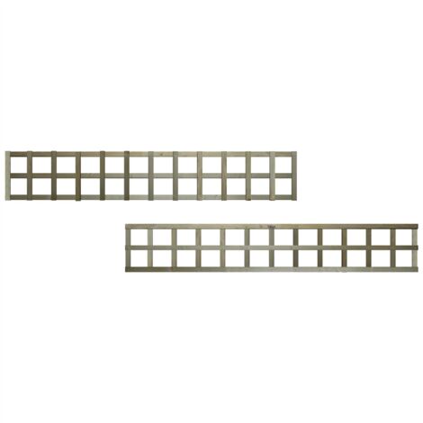 Premier 6ft x 1ft Flat Top Standard Square Garden Trellis Panel
