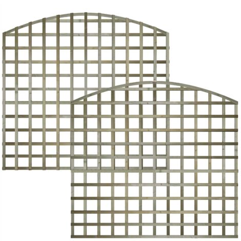 Premier 6ft x 5ft Arch Top Standard Square Garden Trellis Panel