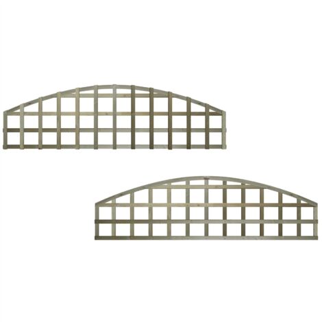 Premier 6ft x 1ft Arch Top Standard Square Garden Trellis Panel