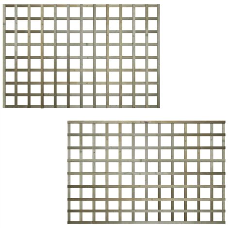 Premier 6ft x 4ft Flat Top Standard Square Garden Trellis Panel