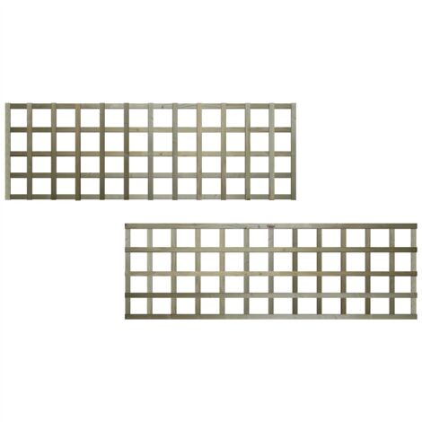 Premier 6ft x 2ft Flat Top Standard Square Garden Trellis Panel