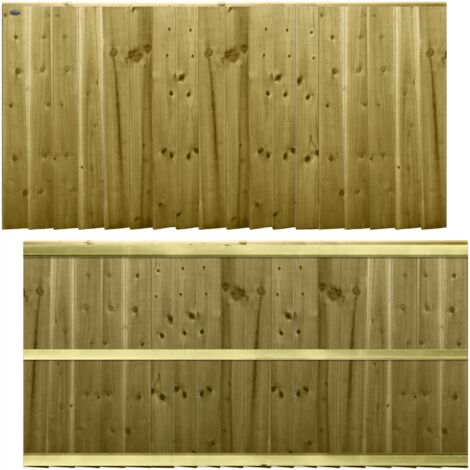 Premier 6ft x 3ft Feather Edge Semi-Braced Garden Fence Panel