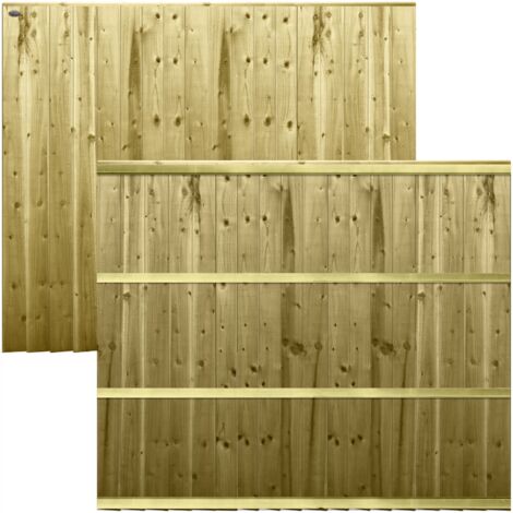 Premier 6ft x 5ft Feather Edge Semi-Braced Garden Fence Panel