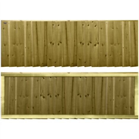 Premier 6ft x 2ft Feather Edge Fully Framed Garden Fence Panel