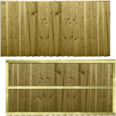 Premier 6ft x 3ft Feather Edge Fully Framed Garden Fence Panel