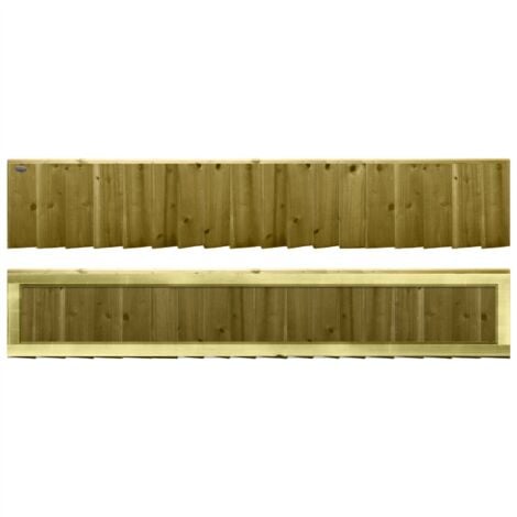 Premier 6ft x 1ft Feather Edge Fully Framed Garden Fence Panel