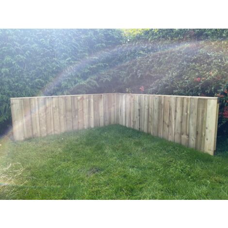 Premier 6ft x 1ft Feather Edge Fully Framed Garden Fence Panel