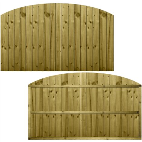 Premier 6ft x 3ft Feather Edge Fully Framed Garden Dome Top Panel