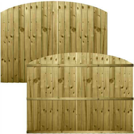 Premier 6ft x 4ft Feather Edge Semi-Braced Garden Dome Top Panel