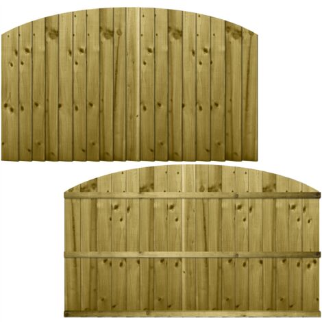 Premier 6ft x 3ft Feather Edge Semi-Braced Garden Dome Top Panel