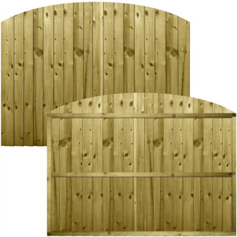Premier 6ft x 4ft Feather Edge Fully Framed Garden Dome Top Panel