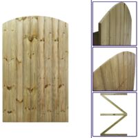 Premier 6ft Tongue & Groove 105cm Wide Semi-Braced Arch Top Gate