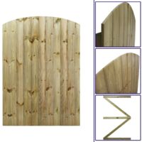 Premier 6ft Tongue & Groove 120cm Wide Semi-Braced Arch Top Gate