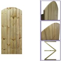 Premier 6ft Tongue & Groove 75cm Wide Semi-Braced Arch Top Gate