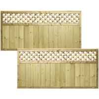 6FTx3FT Premier Diamond Trellis Top PGS URBAN Range Fence Panel