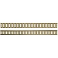 Premier 6ft x 0.5ft Tuscany Vertical Slatted Capped Trellis Panel