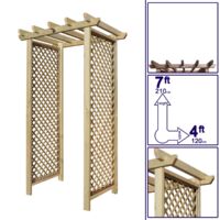 Premier Archway 7ft x 4ft Standard Diamond Trellis Sides
