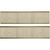 Premier 6ft x 1.5ft Tuscany Vertical Slatted Capped Trellis Panel