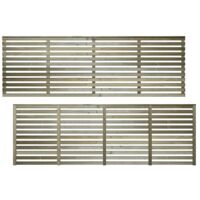 Premier 6x2ft Vogue Modern Horizontal Slatted Trellis Panel