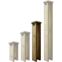 2ft Timber/Concrete 2-Way Straight Post Extender