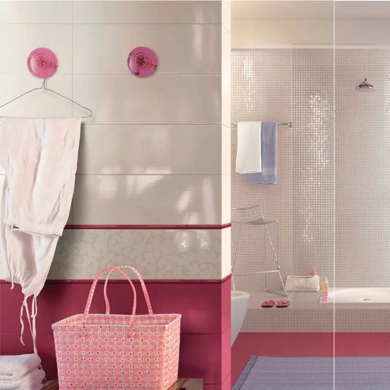 Set Accessori da Bagno Bianco-Oro Rosa Lucido Quadro Spazio - Pianetaffari