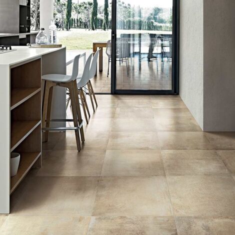 Gres Porcellanato Effetto Cemento Rettificato Naturale 60x120 6mm Mou Matieres De Rex - Florim