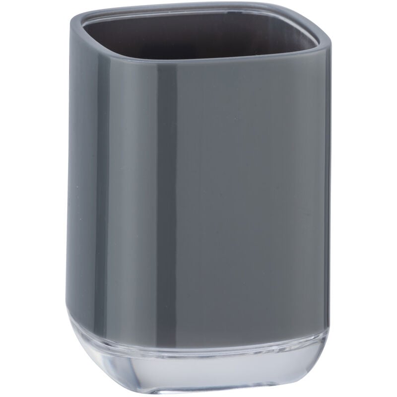 Wenko Vaso Dientes masone gris soporte para cepillos y pasta poliestireno 7.5 x 1 portacepillo higiene