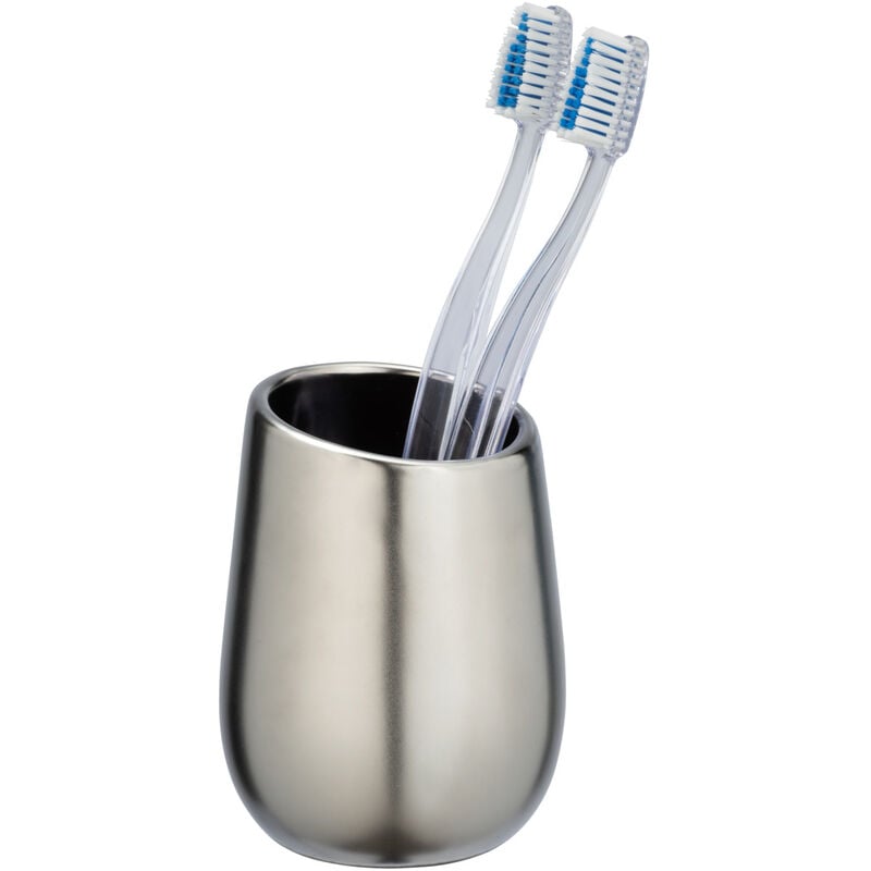 WENKO Vaso cepillos de dientes portacepillo higiene pasta dental baño Badi  cromo
