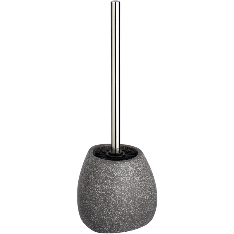 Wenko Escobillero Wc pion gris para el inodoro con cerdas de silicona 12.5 x 38.5 12 cm