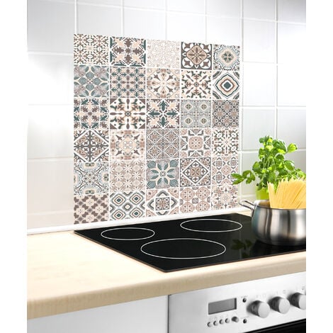 Panel antisalpicaduras de cristal Negro Protección pared cocina panel de  vidrio protector contra salpicaduras -  España