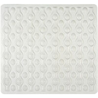 Blanco White WENKO Alfombra ducha Mirasol 54x54 cm