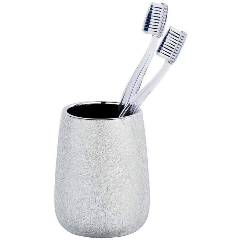 Bicchiere Portaspazzolini In Ceramica Marrakesh - Colore Marrone, Elegante Per Bagno - Foto 2