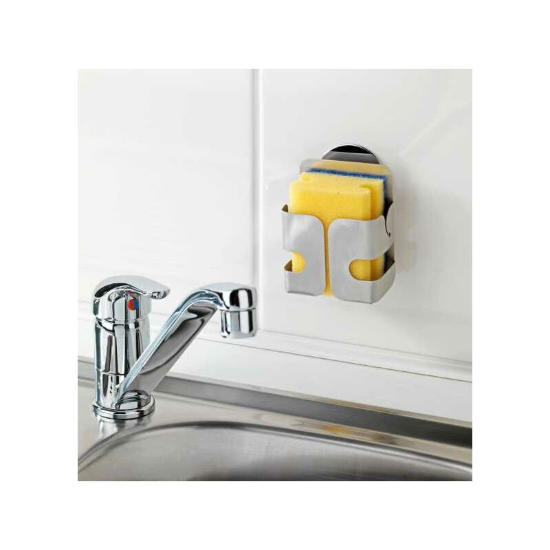 Mensola Da Parete Per Bagno WENKO Genova - Sistema Turbo-Loc Senza Fori, Acciaio Inox Laccato Nero, 30x8x10.5 Cm