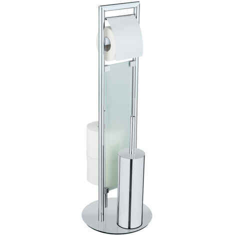 Pittogramma WC Disabili In Acciaio Inox - Durable 495923 - Quadrato Adesivo - Argento