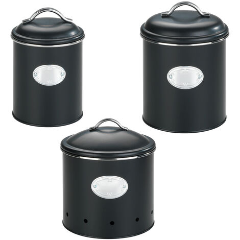 Navaris Set 3X Contenitore Conservazione Aglio Cipolla Patata